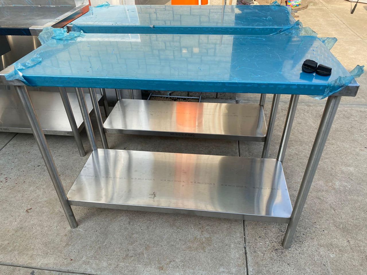 Mesa de trabajo inoxidable 120x50 - INOXIDABLES DOBEL
