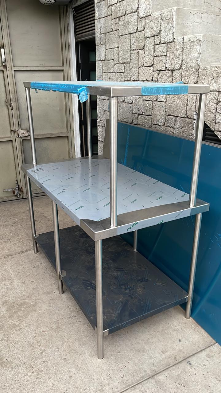 Mesa isla 150x80 de acero inoxidable - INOXIDABLES DOBEL