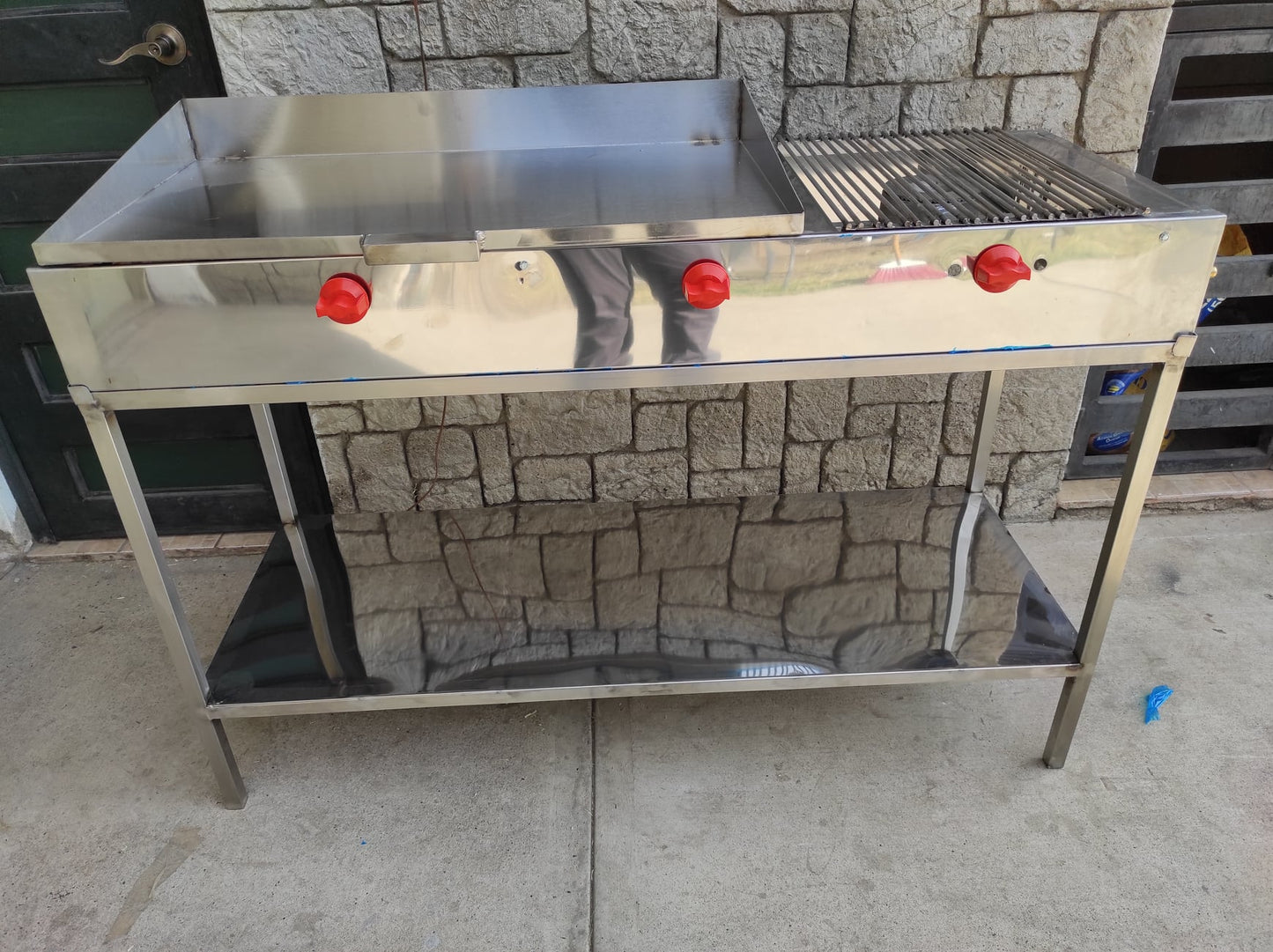 PLANCHA MAS QUEMADOR 120X50