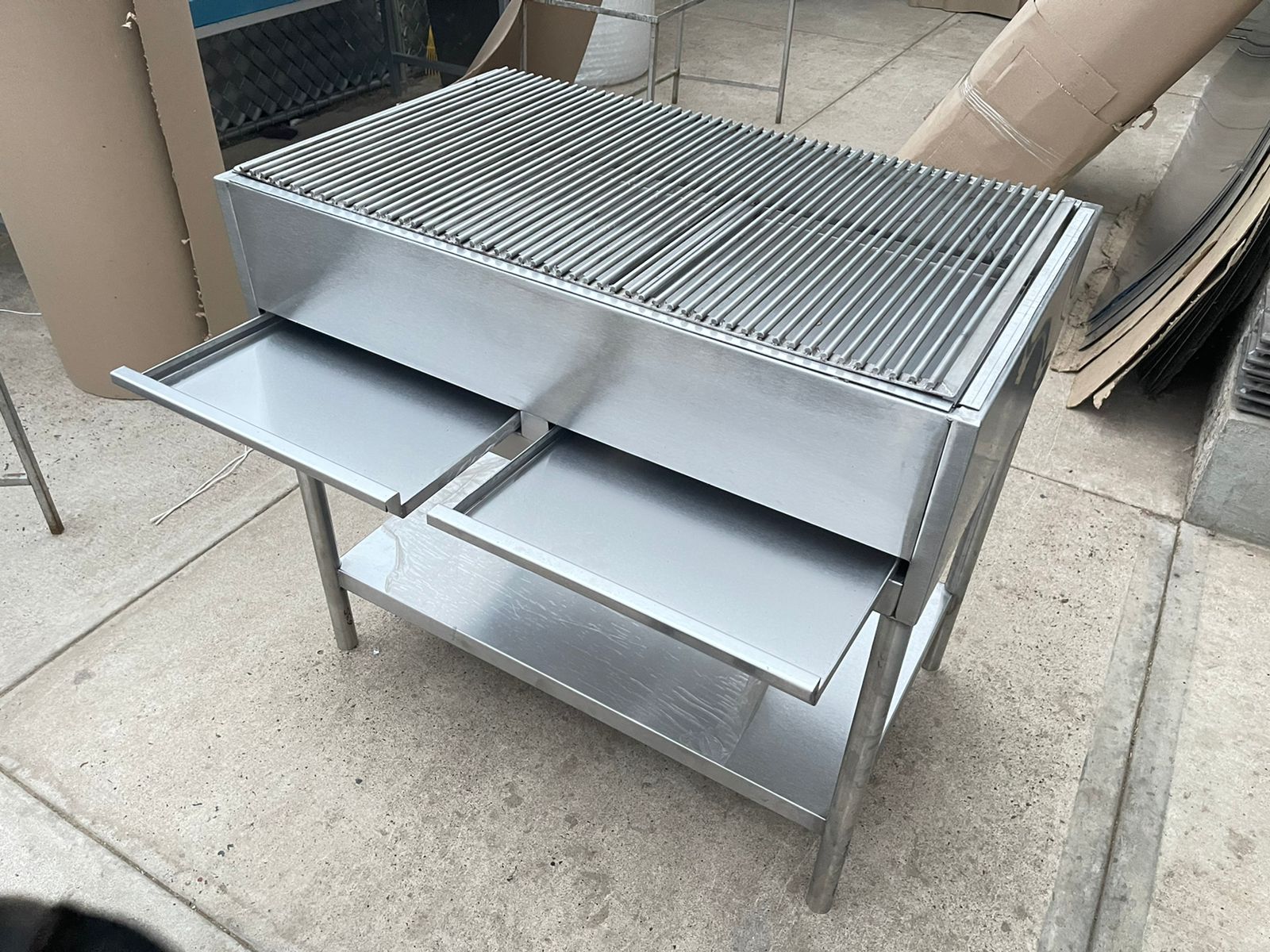 ASADOR CARBON INOXIDABLE 100X60