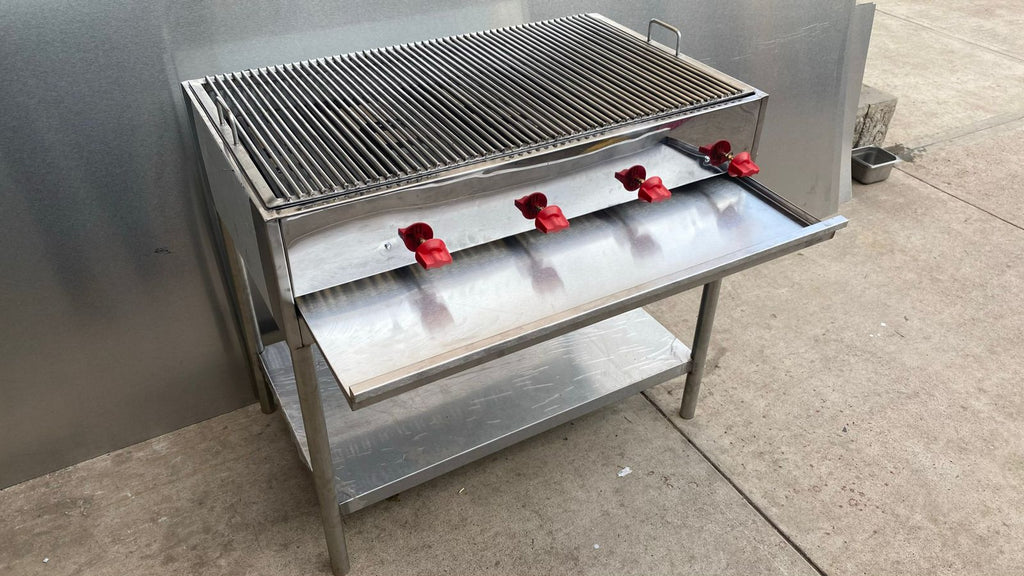 ASADOR PIEDRA VOLCANICA 4 QUEMADORES