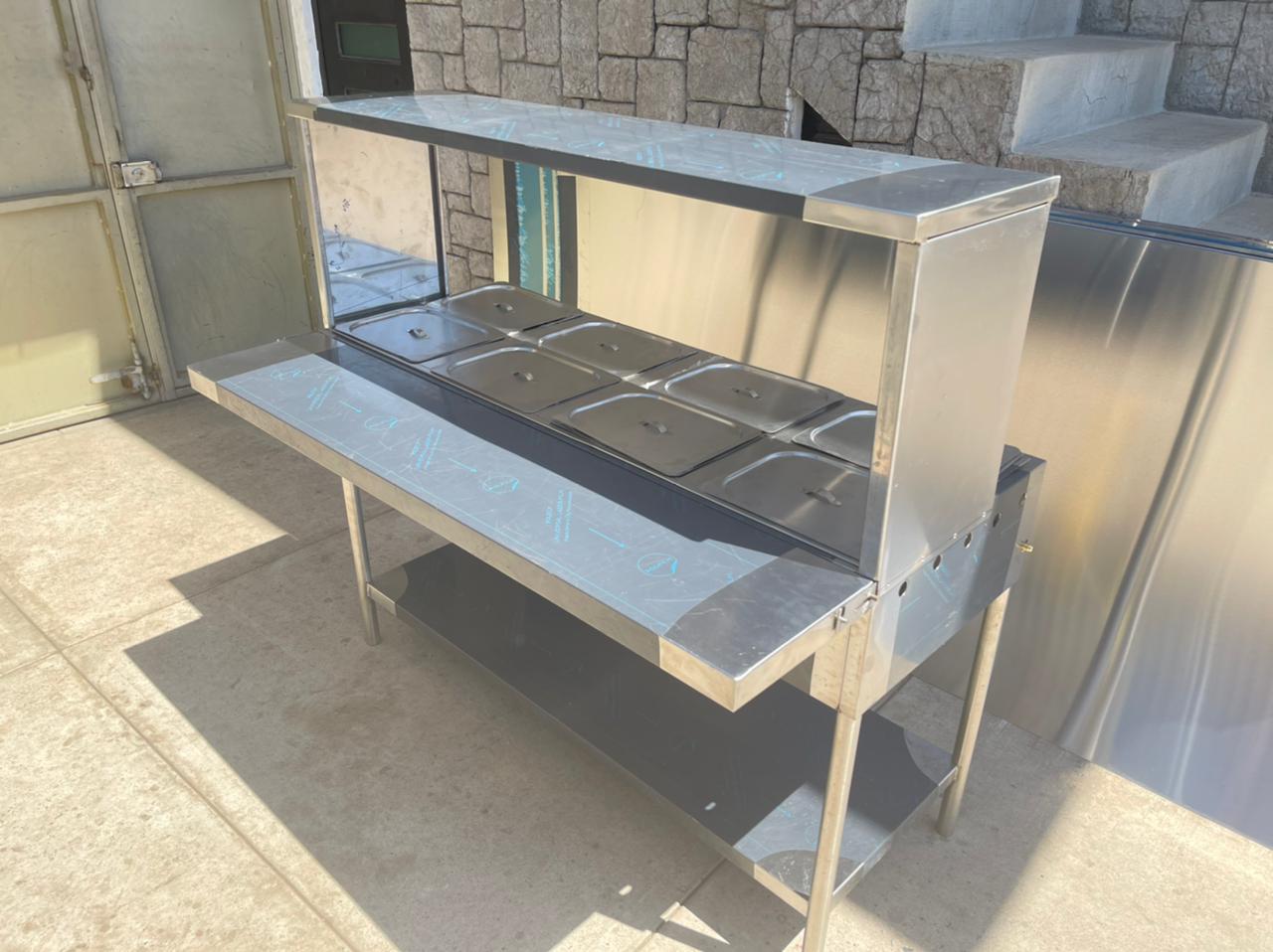 BAÑO MARIA 8 INSERTOS CON REPISA