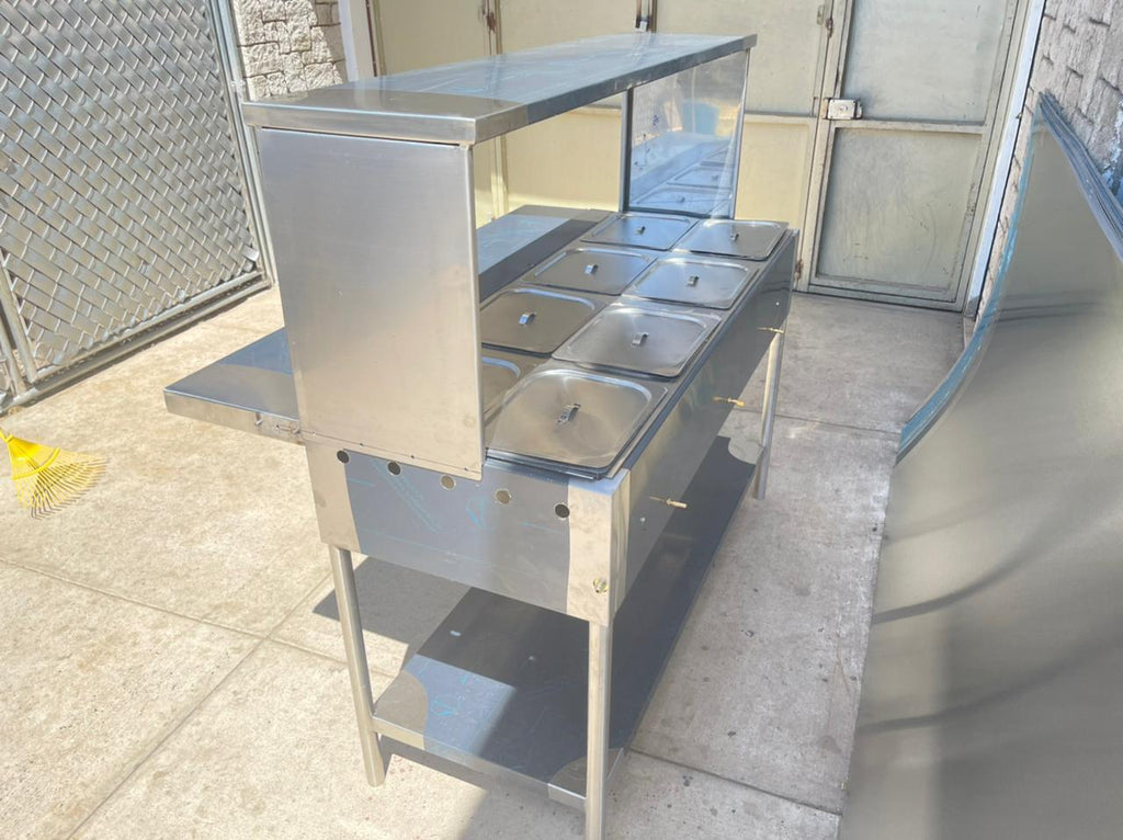 BAÑO MARIA 8 INSERTOS CON REPISA