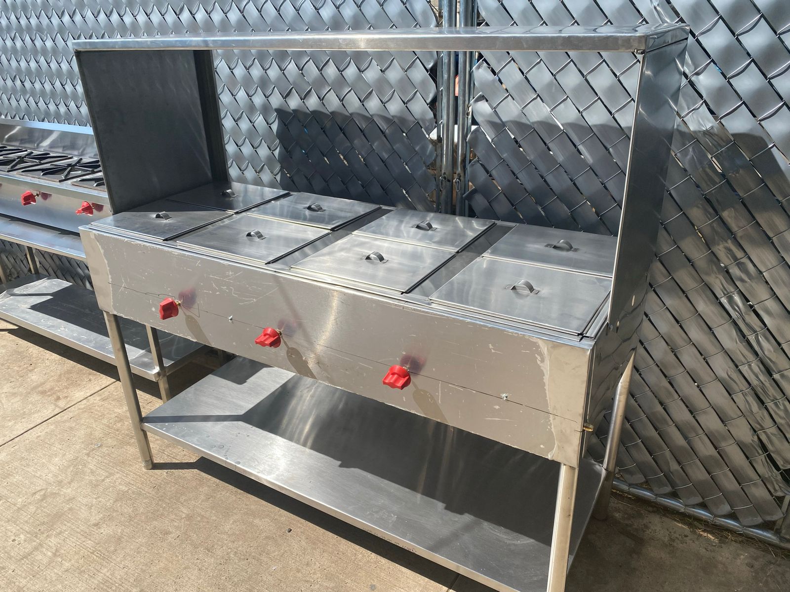 BAÑO MARIA 8 INSERTOS CON REPISA