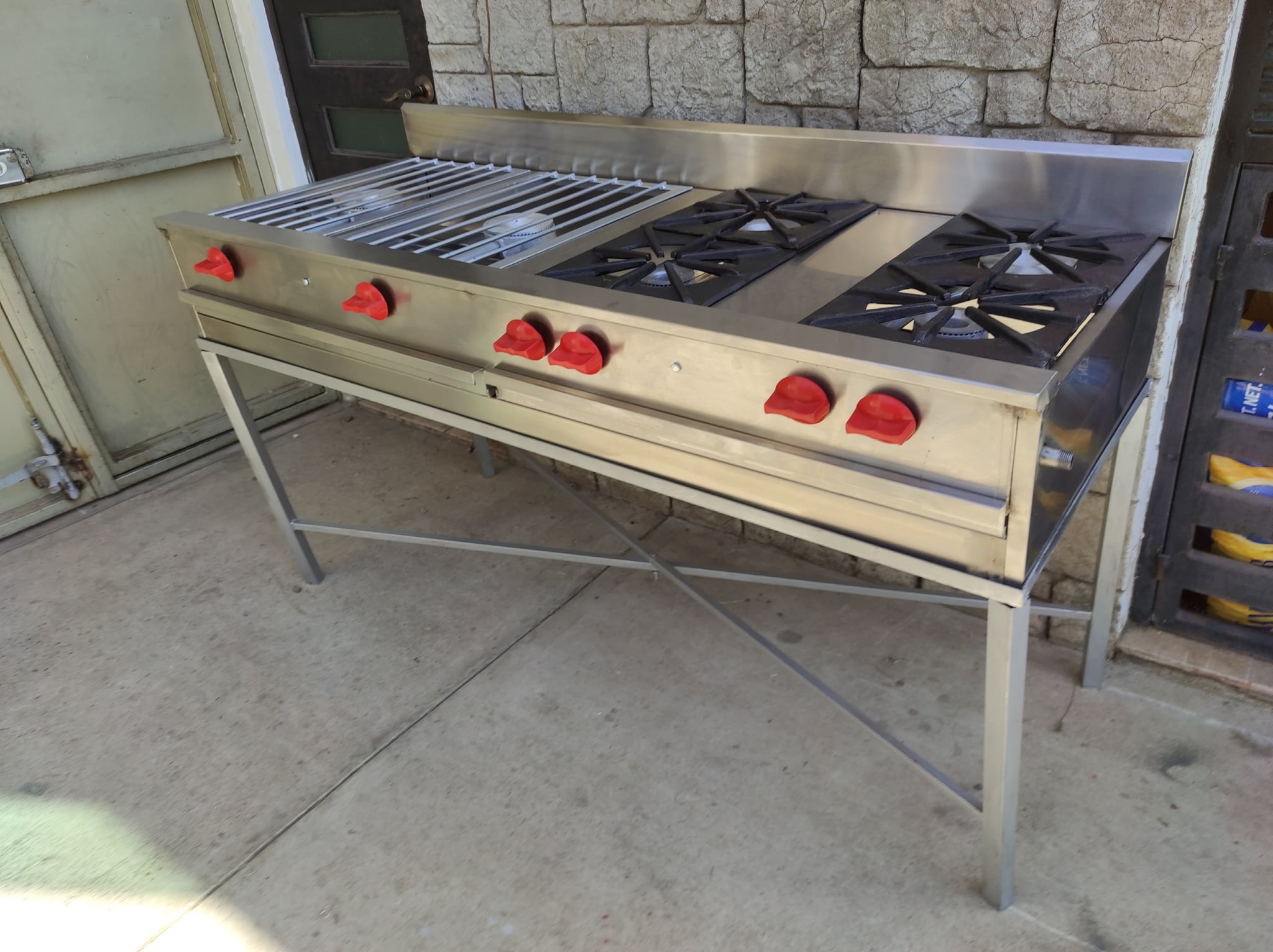 ESTUFA MIXTA 4 SARTENES 2 OLLAS