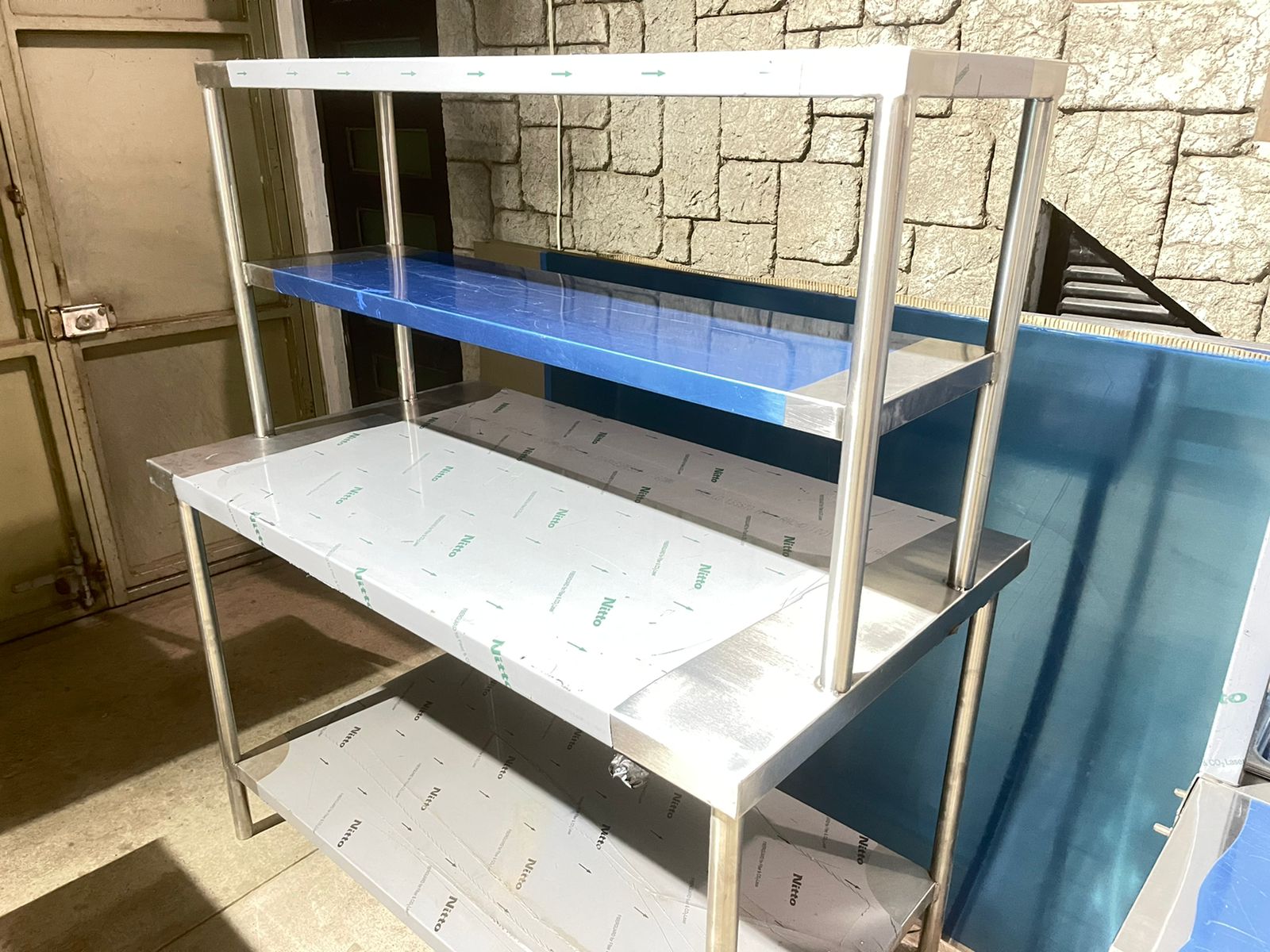 MESA CON REPISA 120X80