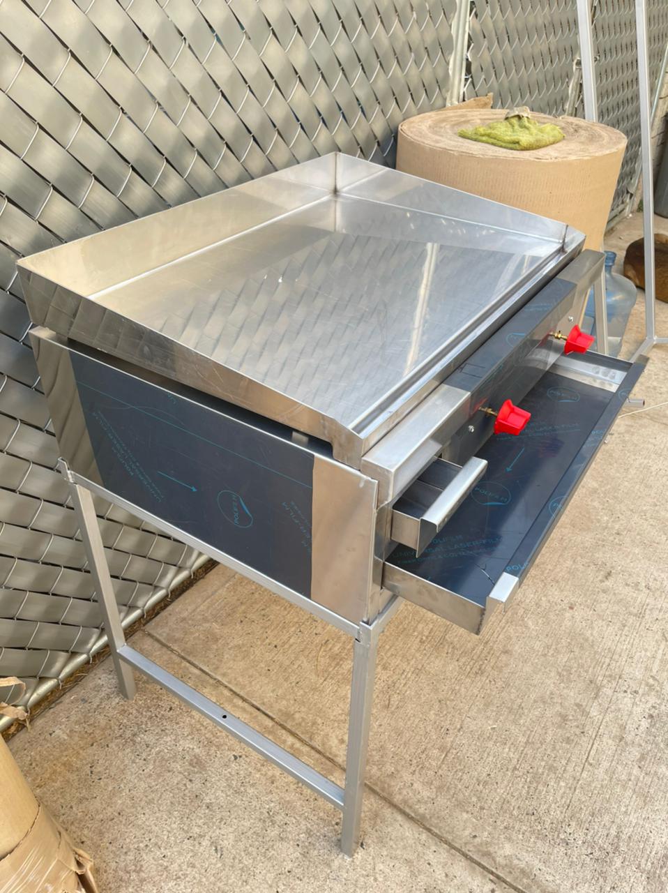 PLANCHA CHICA 60X50 CON GRASERA