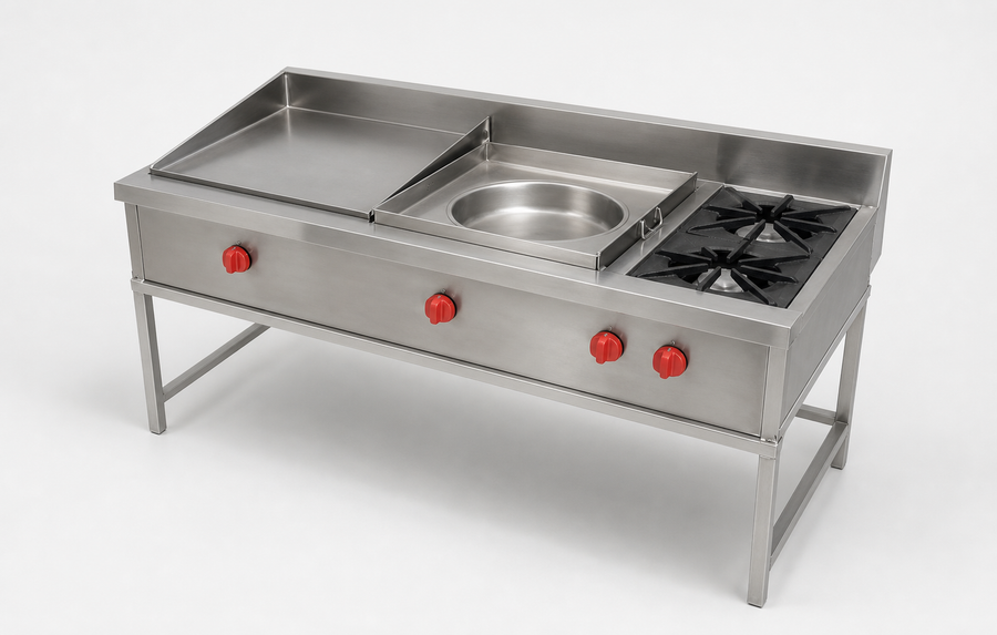 Estufa Múltiple Comal de Pozo 145x65
