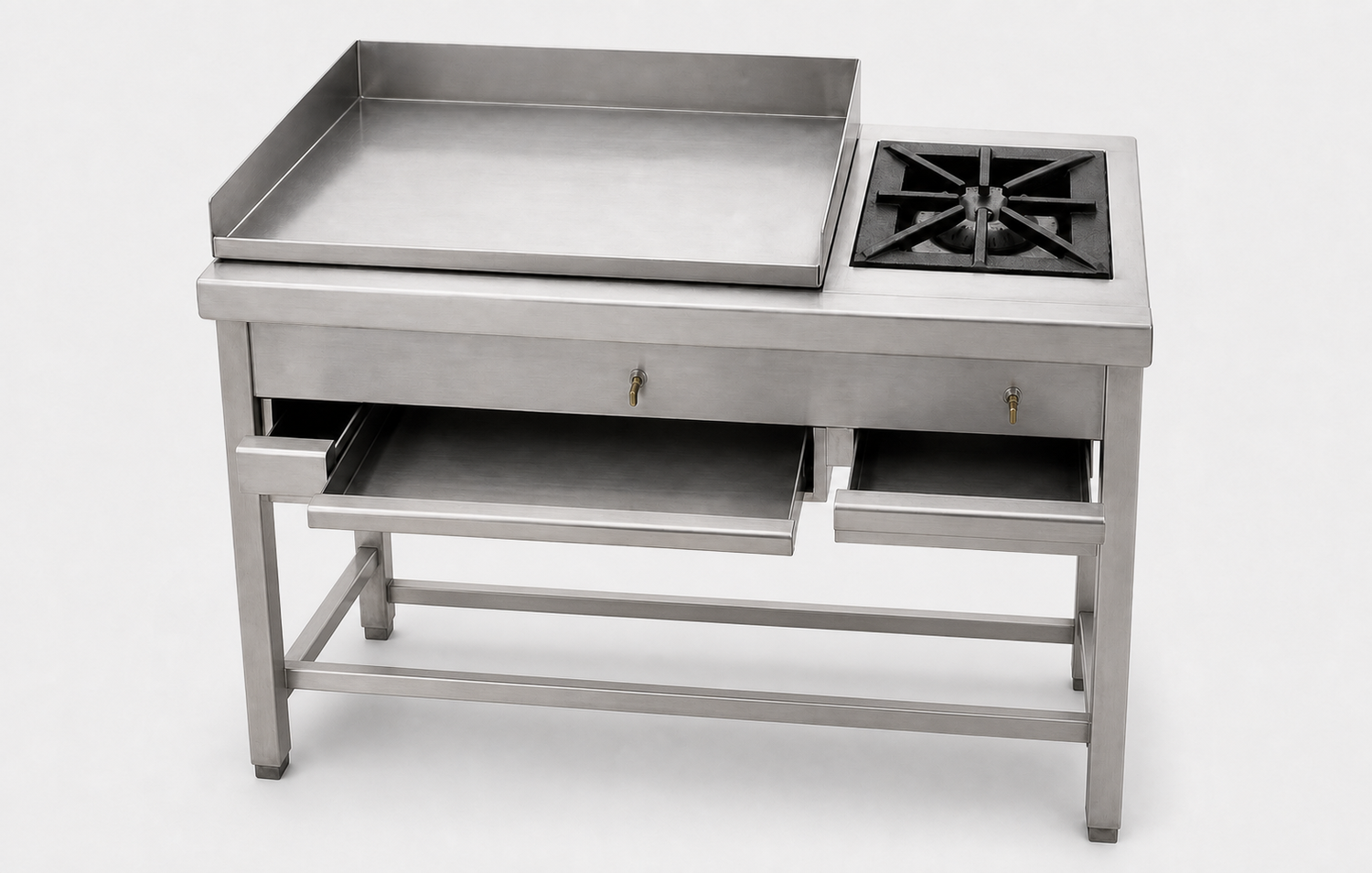 Plancha más Quemador 80x50